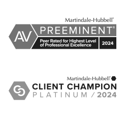 AV Rated by Martindale | Client Champion Platinum Award